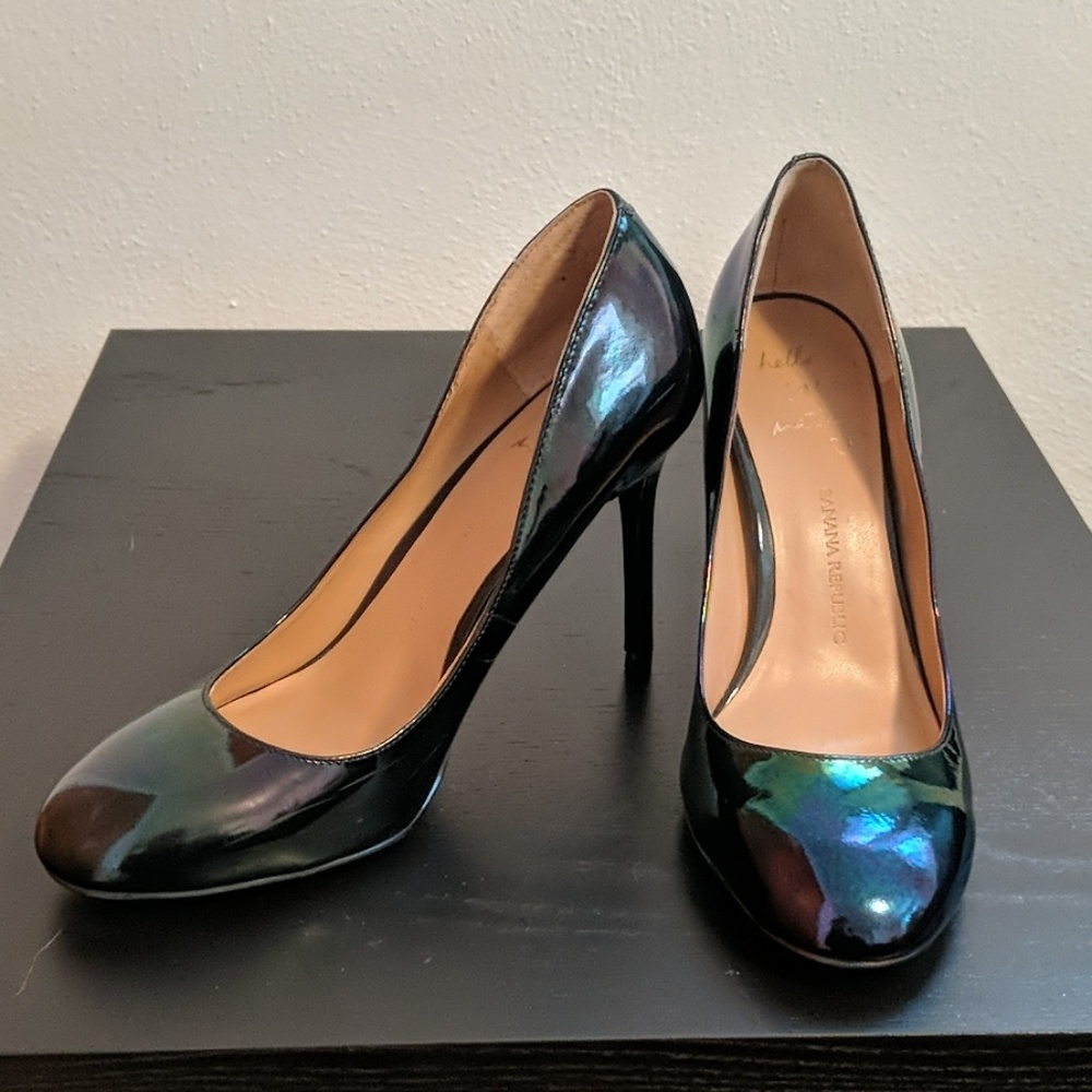 Banana Republic oil slick heels